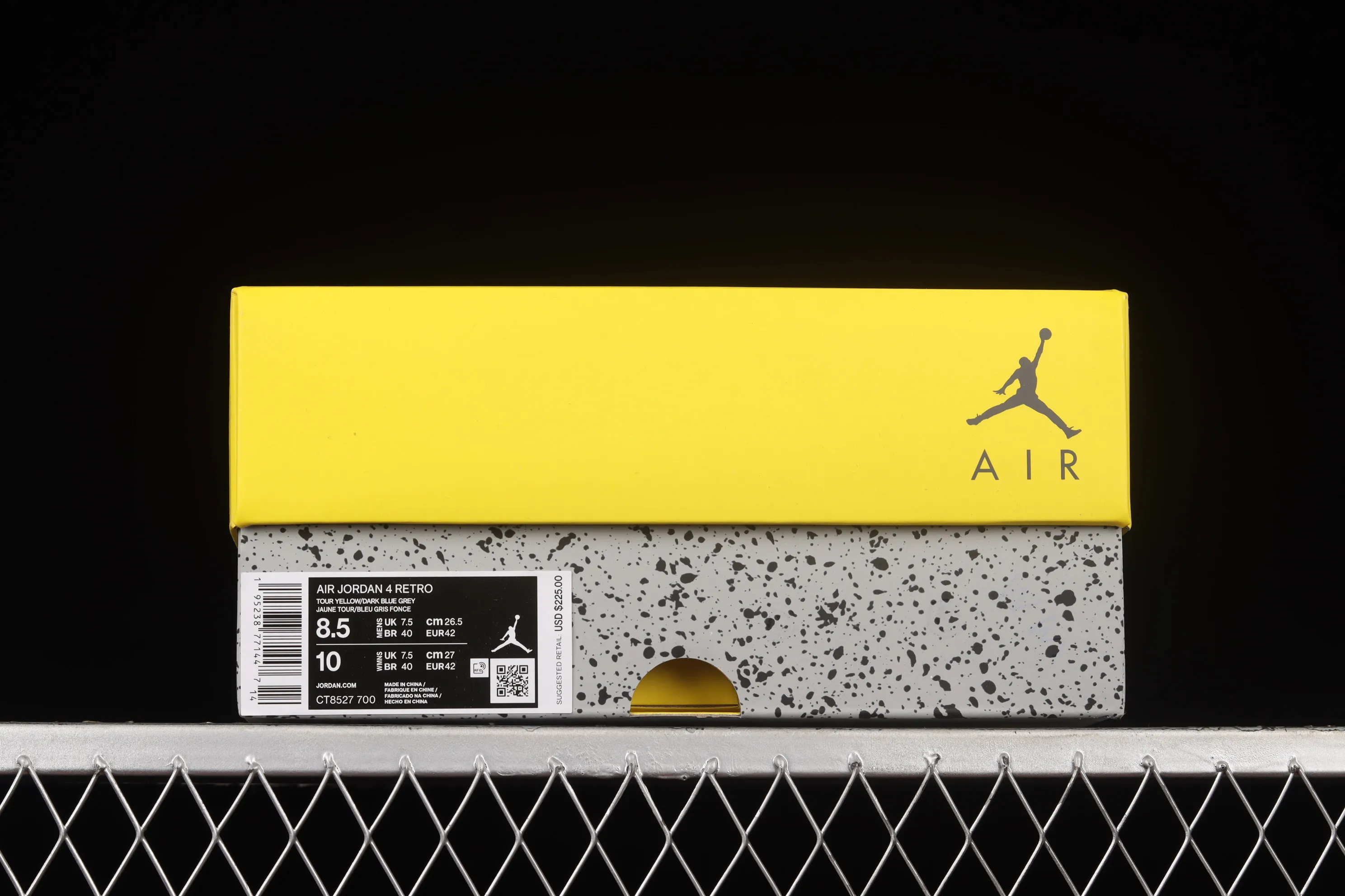 All categories Air Jordan Jordan series basketball shoes Air Jordan 4 foreign trade version Air Jordan 4 Retro "Lightning" AJ4 Joe 4 replica white and yellow electric mother CT8527-700